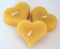 2" x 3/4" each of pure beeswax