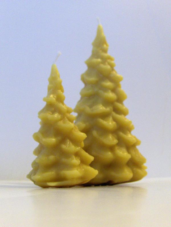 Trees & Snowflakes Beeswax Candles – Ames Farm Single Source Honey